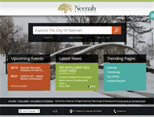 Tablet Screenshot of ci.neenah.wi.us